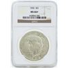 Image 1 : 1925 $1 Peace Silver Dollar Coin NGC MS66+