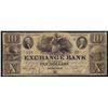 Image 1 : 1855 $10 The Exchange Bank of Virginia