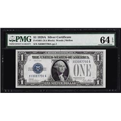 1928A $1 Silver Certificate Note PMG Choice Uncirculated 64EPQ