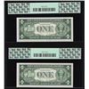 Image 2 : (2) Sequential 1935H $1 Silver Certificate Notes PCGS Choice New 63PPQ