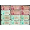 Image 1 : Lot of (12) Assorted Military Payment Certificate Notes