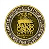 Image 1 : .999 Silver Grand Casino Avoyelles $20 Casino Gaming Token Limited Edition
