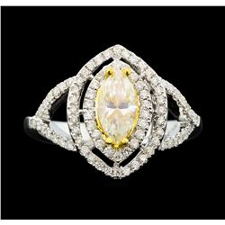 18KT White Gold 1.06ctw Diamond Ring