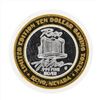 Image 1 : .999 Silver Reno Hilton $10 Casino Gaming Token Limited Edition