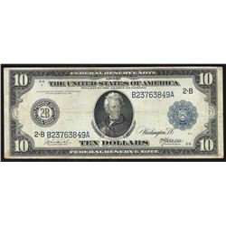 1914 $10 Federal Reserve Note New York