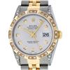 Image 1 : Rolex Mens Two Tone 18KT Yellow Gold Diamond Datejust Wristwatch