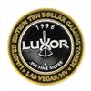 Image 1 : .999 Silver Luxor Las Vegas $10 Casino Gaming Token Limited Edition
