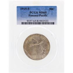 1915-S Panama Pacific Commemorative Half Dollar Coin PCGS MS65