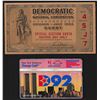 Image 1 : July 1952 Democratic National Convention Ticket and Calling Card