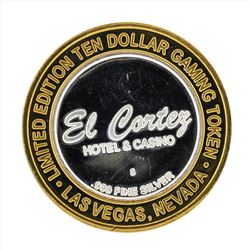 .999 Silver El Cortez Hotel and Casino $10 Casino Gaming Token Limited Edition