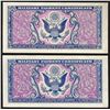 Image 2 : Lot of (2) Series 481 Military Payment Certificate Notes