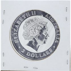 2002 $2 Australia Lunar Year of the Horse 2 oz Silver Coin