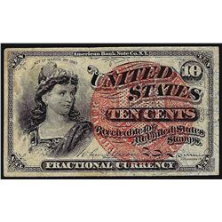 March 3, 1863 10 Cents 4th Issue Fractional Note