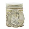 Image 1 : Roll of (20) 1963-D Brilliant Uncirculated Franklin Half Dollar Coins