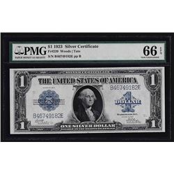 1923 $1 Silver Certificate Note PMG Gem Uncirculated 66EPQ