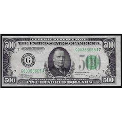 1934A $500 Federal Reserve Note Chicago