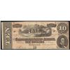 Image 1 : 1864 $10 The Confederate States of America Note