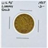 Image 1 : 1907-D $5 Liberty Head Half Eagle Gold Coin