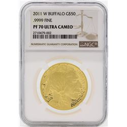 2011-W $50 1 oz Proof Gold Buffalo Coin NGC PF70 Ultra Cameo