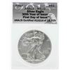 Image 2 : 2015 $1 American Silver Eagle Coin ANACS MS70 First Day of Issue