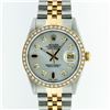 Image 1 : Gents Rolex Two-Tone Diamond Baguette and Sapphire Datejust Wristwatch