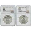 Image 1 : Set of 1983MO-1984MO Mexico 1 Onza Silver Libertad Coins NGC MS66