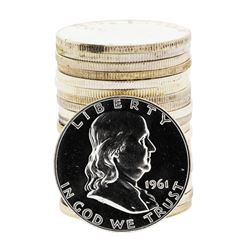 Roll of (20) Assorted Franklin Proof Silver Half Dollar Coins