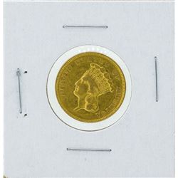 1855 $3 Indian Princess Head Gold Coin