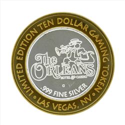 .999 Silver The Orleans Hotel and Casino $10 Casino Gaming Token Limited Edition