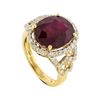 Image 4 : 14KT Yellow Gold 8.23ct Ruby and Diamond Ring