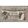 Image 1 : June 7th 1892 Republican National Convention Minneapolis Ticket