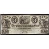 Image 1 : 1800's $5 The Tecumseh Bank Michigan Obsolete Note