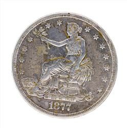 1877-S $1 Trade Silver Dollar Coin
