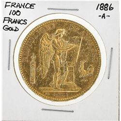 1886-A France 100 Francs French Angels Gold Coin