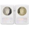 Image 2 : Lot of (2) 1970FM Panama 5 Balboas Commemorative Silver Coins NGC PF68 Ultra Cam
