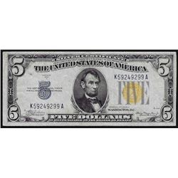 1934A $5 North Africa Silver Certificate Emergency Note