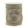 Image 2 : Roll of (20) 1954-S Brilliant Uncirculated Franklin Half Dollars