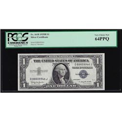 1935H $1 Silver Certificate Note PCGS Very Choice New 64PPQ