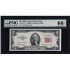Image 1 : 1953C $2 Legal Tender STAR Note PMG Gem Uncirculated 66EPQ