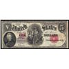 Image 1 : 1907 $5 Woodchopper Legal Tender Note