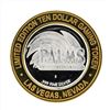 Image 1 : .999 Silver Palms A Maloof Casino Resort $10 Casino Gaming Token Limited Edition
