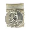 Image 1 : Roll of (20) 1958-D Brilliant Uncirculated Franklin Half Dollar Coins