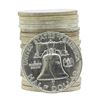 Image 2 : Roll of (20) 1958-D Brilliant Uncirculated Franklin Half Dollar Coins