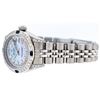 Image 7 : Rolex Stainless Steel Sapphire and Diamond Datejust Ladies Wristwatch