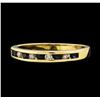 Image 1 : 0.05 ctw Sapphire and Diamond Ring - 10KT Yellow Gold