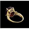 Image 3 : 10.87 ctw Ruby and Diamond Ring - 14KT Yellow Gold