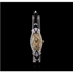 Zila Platinum Diamond Vintage Ladies Watch