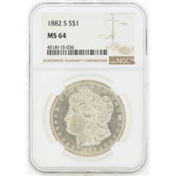 1882-S MS64 NGC Morgan Silver Dollar