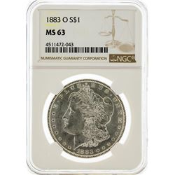 1883-O NGC MS63 Morgan Silver Dollar