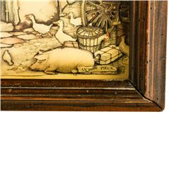 Three Piece Anton Pieck Vintage Shadow Box 3D Art